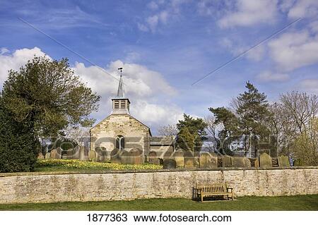 Stock Image - Gillamoor, North Yorkshire, England; St. Aidan's Church. Fotosearch