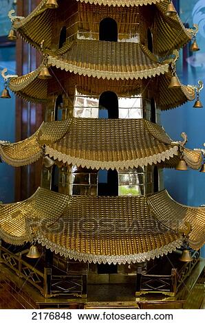 Gilt Pagoda Model, Taipei, Taiwan, 2008 View Large Photo Image Stock Photo - Gilt Pagoda Model, Taipei, Taiwan, 2008. Fotosearch
