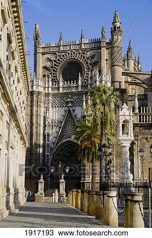 Stock Image - Giralda, Cathedral. Fotosearch