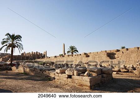 Girdle Wall Of The Great Temple Of Amun In The Karnak Temple Complex, Luxor, Qina, Egypt View Large Photo Image Stock Image - Girdle Wall Of The Great Temple Of Amun In The Karnak Temple Complex, Luxor, Qina, Egypt. Fotosearch