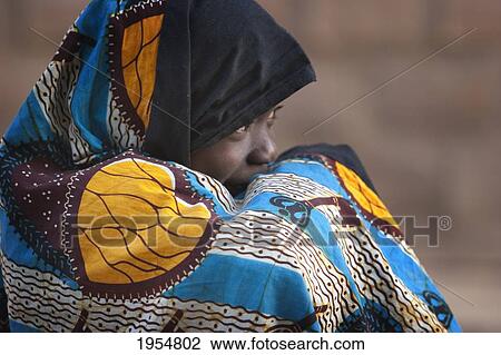 Stock Image - Girl in Djenne, Mali. Fotosearch