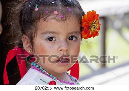 Stock Photography - Girl In The Entrada De Comadritas Parade During The Carnaval Chapaco, Tarija, Bolivia. Fotosearch