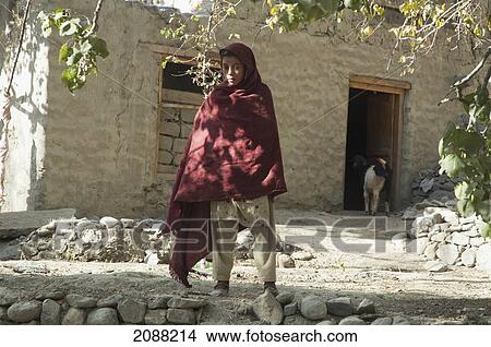 Picture - Girl, Shigar, Northern Areas, Pakistan. Fotosearch
