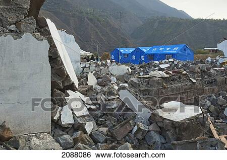 Stock Photograph - Girls At A School In Tents Donated By China After The 8 October 2005 Earthquake, Chakothi, Azad Kashmir, Pakistan. Fotosearch