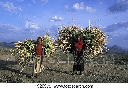 Stock Photography - Girls Konso Tribe. Fotosearch