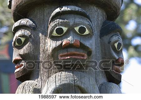 Gitxsan Totem Pole Carved By Mungo Martin, Henry Hunt And Tony Hunt In Thunderbird Park, Victoria, British Columbia, Canada View Large Photo Image Stock Photo - Gitxsan Totem Pole Carved By Mungo Martin, Henry Hunt And Tony Hunt In Thunderbird Park, Victoria, British Columbia, Canada. Fotosearch