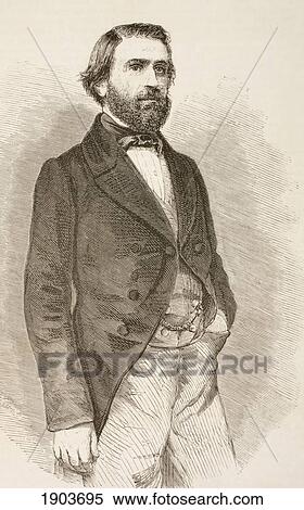 Giuseppe Fortunino Francesco Verdi 1813 -1901. Italian Composer. From El Museo Universal, Published Madrid 1862. View Large Photo Image Stock Photography - Giuseppe Fortunino Francesco Verdi 1813 -1901. Italian Composer. From El Museo Universal, Published Madrid 1862.. Fotosearch