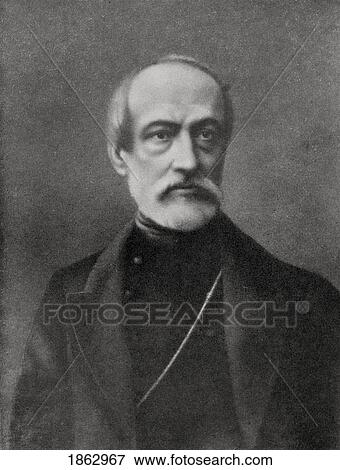 Stock Photo - Giuseppe Mazzini, 1805 To 1872. Italian Patriot, Philosopher, Freemason And Politician. From The Book Europe In The Nineteenth Century An Outline History, Published 1916. Fotosearch
