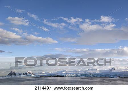 Glaciers Along The Coastline; Antarctica View Large Photo Image Stock Photo - Glaciers Along The Coastline; Antarctica. Fotosearch