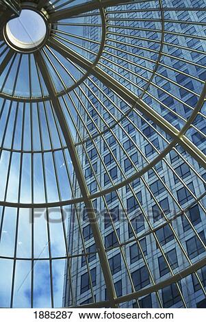 Glass Atrium And Office Building In Canary Wharf View Large Photo Image Stock Photo - Glass Atrium And Office Building In Canary Wharf. Fotosearch
