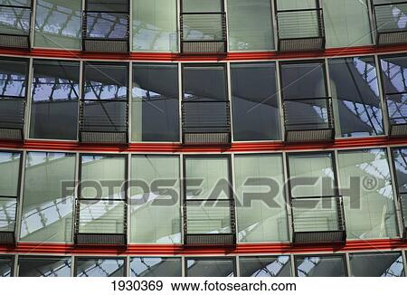 Stock Photo - Glass Building At Sony Centre, Berlin, Germany. Fotosearch