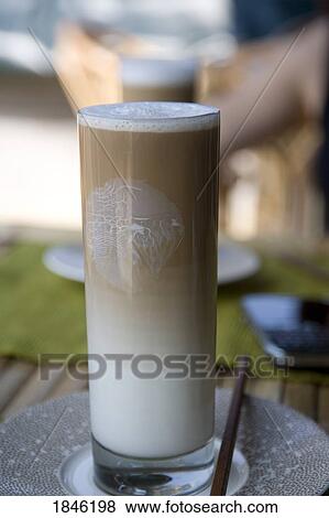 Glass Of Iced Coffee, Close-Up View Large Photo Image Stock Photo - Glass Of Iced Coffee, Close-Up. Fotosearch
