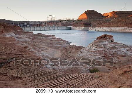 Glen Canyon Dam; Arizona United States Of America View Large Photo Image Stock Image - Glen Canyon Dam; Arizona United States Of America. Fotosearch