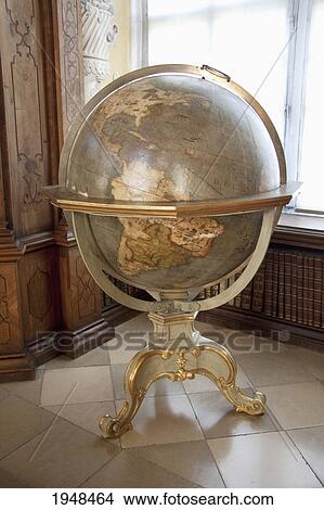 Globe in the Library of Stift Melk Benedictine Monastery, Lower Austria, Austria View Large Photo Image Picture - Globe in the Library of Stift Melk Benedictine Monastery, Lower Austria, Austria. Fotosearch