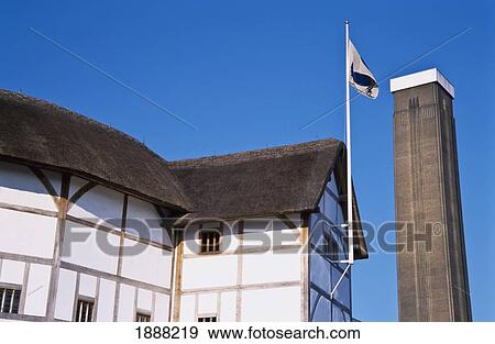 Globe Theatre And Tate Modern View Large Photo Image Stock Photo - Globe Theatre And Tate Modern. Fotosearch