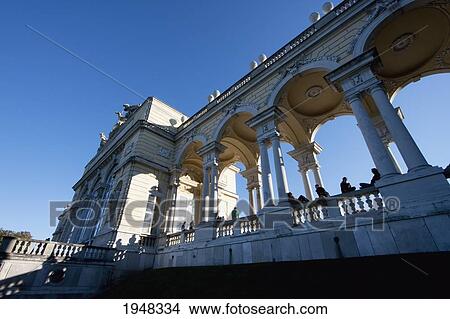 Picture - Gloriette at the top of the hill behind the Schonbrunn Palace, Vienna (Wien), Austria. Fotosearch