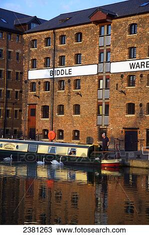 Stock Image - Gloucester docks; Gloucester, England. Fotosearch