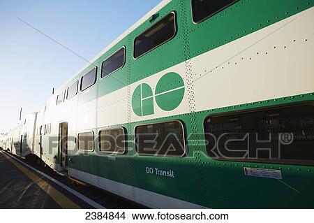 Go Train at the Barrie station at dawn; Barrie, Ontario, Canada View Large Photo Image Picture - Go Train at the Barrie station at dawn; Barrie, Ontario, Canada. Fotosearch