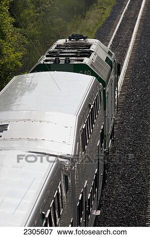Go Transit Commuter Train; Georgetown Ontario Canada View Large Photo Image Stock Photo - Go Transit Commuter Train; Georgetown Ontario Canada. Fotosearch