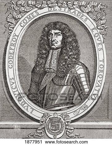 Stock Image - Godefroi, Comte D'estrades, 1607 To 1686. French Diplomatist And Marshal. From The Book Short History Of The English People By J. R. Green Published London 1893.. Fotosearch