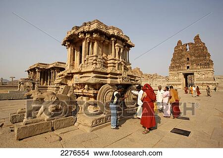 Golden chariot at Vittala Temple; Hampi, Karnataka, India View Large Photo Image Picture - Golden chariot at Vittala Temple; Hampi, Karnataka, India. Fotosearch