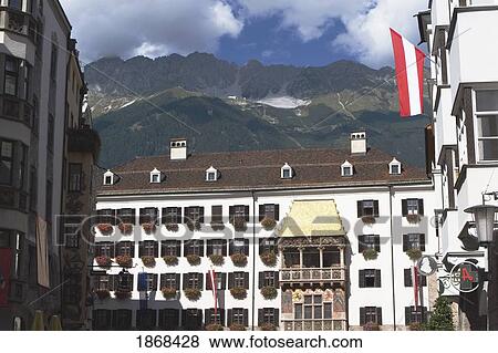 Stock Photo - Golden Roof (Goldenes Dachl), Innsbruck, Tyrol (Tirol), Austria. Fotosearch