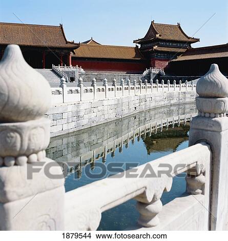 Picture - Golden Water Stream In The Taihe Gate Square Of The Forbidden City. Fotosearch