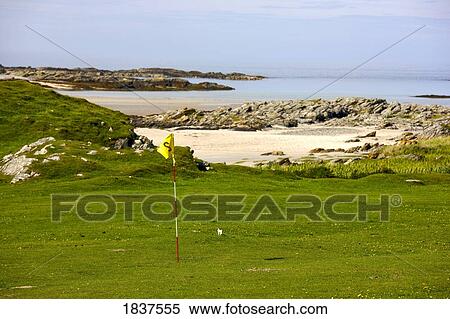 Golf Course; Colonsay, Scotland, Uk View Large Photo Image Stock Photography - Golf Course; Colonsay, Scotland, Uk. Fotosearch