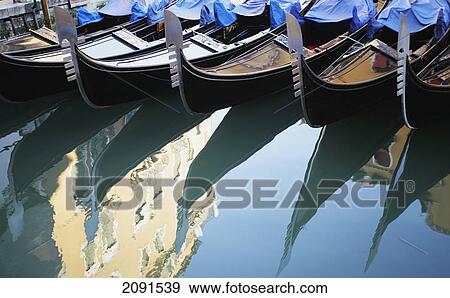 Stock Photo - Gondola On Canal, Venice, Italy.. Fotosearch