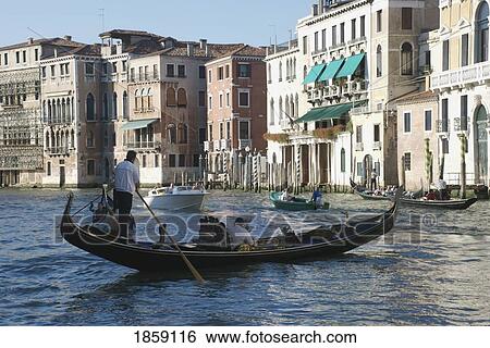 Stock Photograph - Gondola On Canal, Venice, Italy. Fotosearch