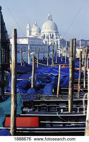 Gondolas And Santa Maria Della Salute View Large Photo Image Stock Photograph - Gondolas And Santa Maria Della Salute. Fotosearch
