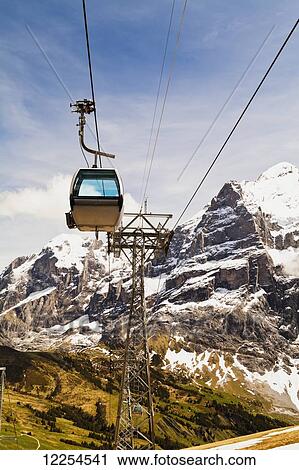 Gondolas at First; Grindelwald, Bernese Oberland, Switzerland View Large Photo Image Stock Image - Gondolas at First; Grindelwald, Bernese Oberland, Switzerland. Fotosearch