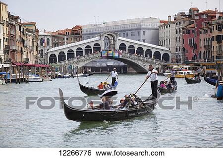 Gondolas on the Grand Canal; Venice, Italy View Large Photo Image Stock Photograph - Gondolas on the Grand Canal; Venice, Italy. Fotosearch
