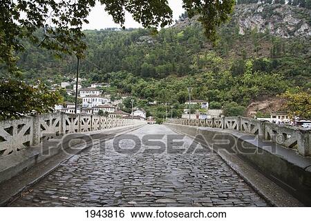 Gorica Bridge (17Th Century) Over The Osumi River, Berat, Albania View Large Photo Image Stock Photograph - Gorica Bridge (17Th Century) Over The Osumi River, Berat, Albania. Fotosearch