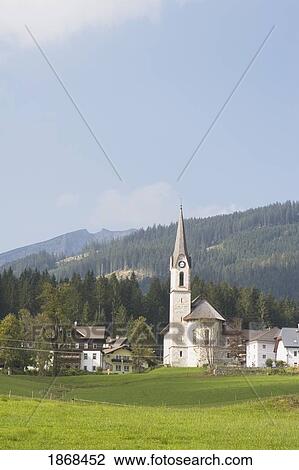 Stock Image - Gosau, Salzkammergut, Austria. Fotosearch