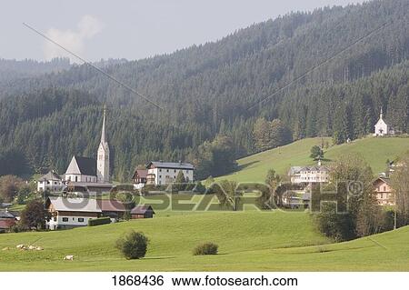 Stock Photograph - Gosau, Salzkammergut, Austria. Fotosearch