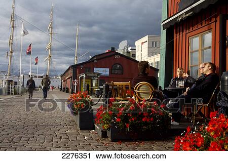 Stock Image - Gothenburg waterfront; Gothenburg, Sweden. Fotosearch