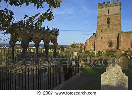 Grace Darling's Memorial At Bamburgh Churchyard, Northumberland, England, Uk View Large Photo Image Stock Photo - Grace Darling's Memorial At Bamburgh Churchyard, Northumberland, England, Uk. Fotosearch