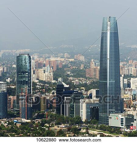 Stock Image - Gran Torre Santiago; Santiago, Santiago Metropolitan Region, Chile. Fotosearch