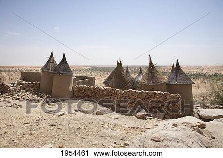 Granaries in Neni, Mali View Large Photo Image Stock Image - Granaries in Neni, Mali. Fotosearch