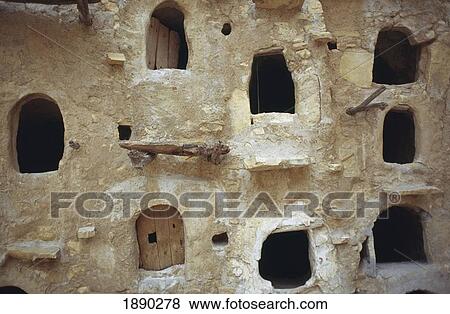 Stock Photo - Granary Doors At Communal Granary, Qasr Al Haj. Fotosearch