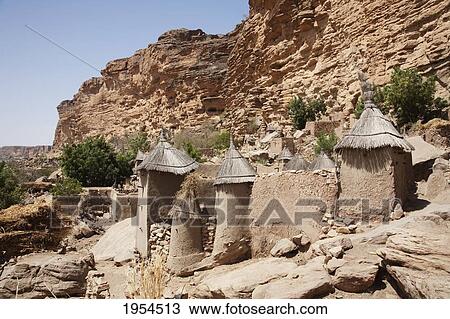 Granary in Irelli, Bandiagra Escarpment, Mali View Large Photo Image Stock Image - Granary in Irelli, Bandiagra Escarpment, Mali. Fotosearch