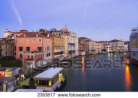 Stock Photo - Grand Canal; Venice, Italy. Fotosearch