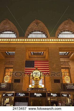 Grand Central Station, Manhattan; New York City, New York, United States of America View Large Photo Image Stock Photo - Grand Central Station, Manhattan; New York City, New York, United States of America. Fotosearch