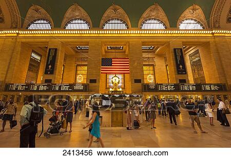 Grand Central Station, Manhattan; New York City, New York, United States of America View Large Photo Image Stock Photograph - Grand Central Station, Manhattan; New York City, New York, United States of America. Fotosearch