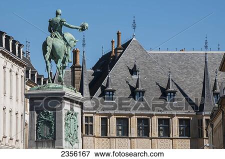 Grand Ducal Palace and an equestrian statue; Luxembourg City, Luxembourg View Large Photo Image Stock Photo - Grand Ducal Palace and an equestrian statue; Luxembourg City, Luxembourg. Fotosearch