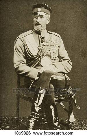 Stock Photograph - Grand Duke Nicholas, Nikolai Nicholaevich Romanov, 1856-1929. Russian General During The First World War.. Fotosearch