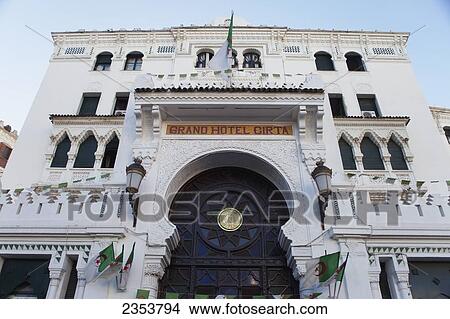Grand Hotel Cirta, Place des Martyrs; Constantine, Algeria View Large Photo Image Picture - Grand Hotel Cirta, Place des Martyrs; Constantine, Algeria. Fotosearch