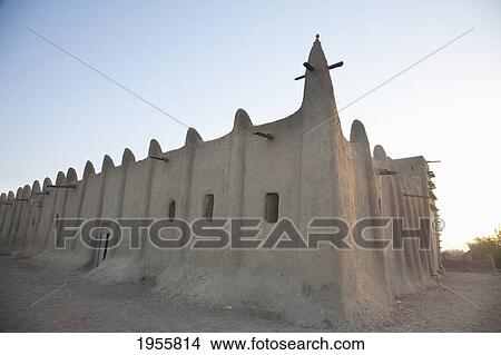 Grand Mosque At Djenne, Mali View Large Photo Image Picture - Grand Mosque At Djenne, Mali. Fotosearch