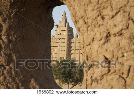 Stock Image - Grand Mosque At Djenne, Mali. Fotosearch